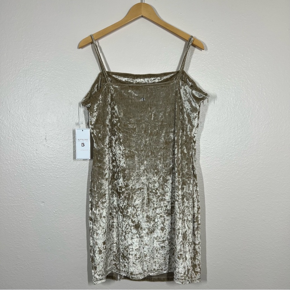 BuffBunny Gold Velvet Mini Dress - Picture 10 of 15
